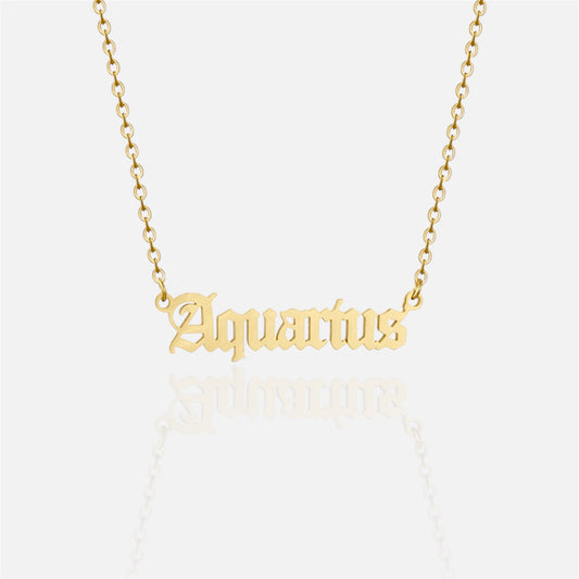 復古哥德風星座項鍊