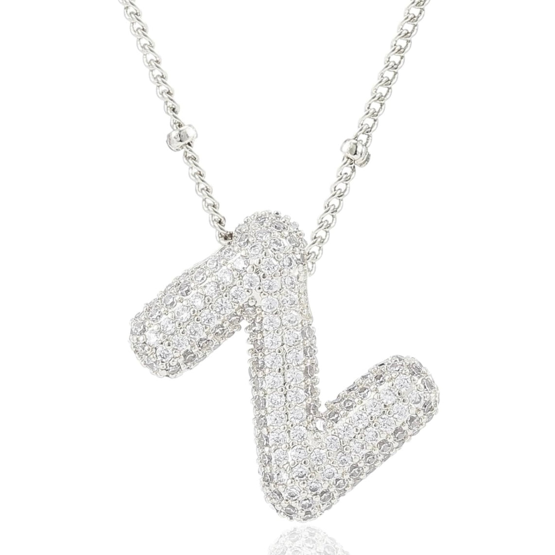 閃石泡泡字母項鍊