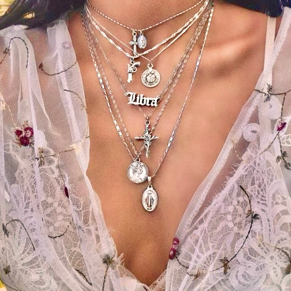 復古哥德風星座項鍊