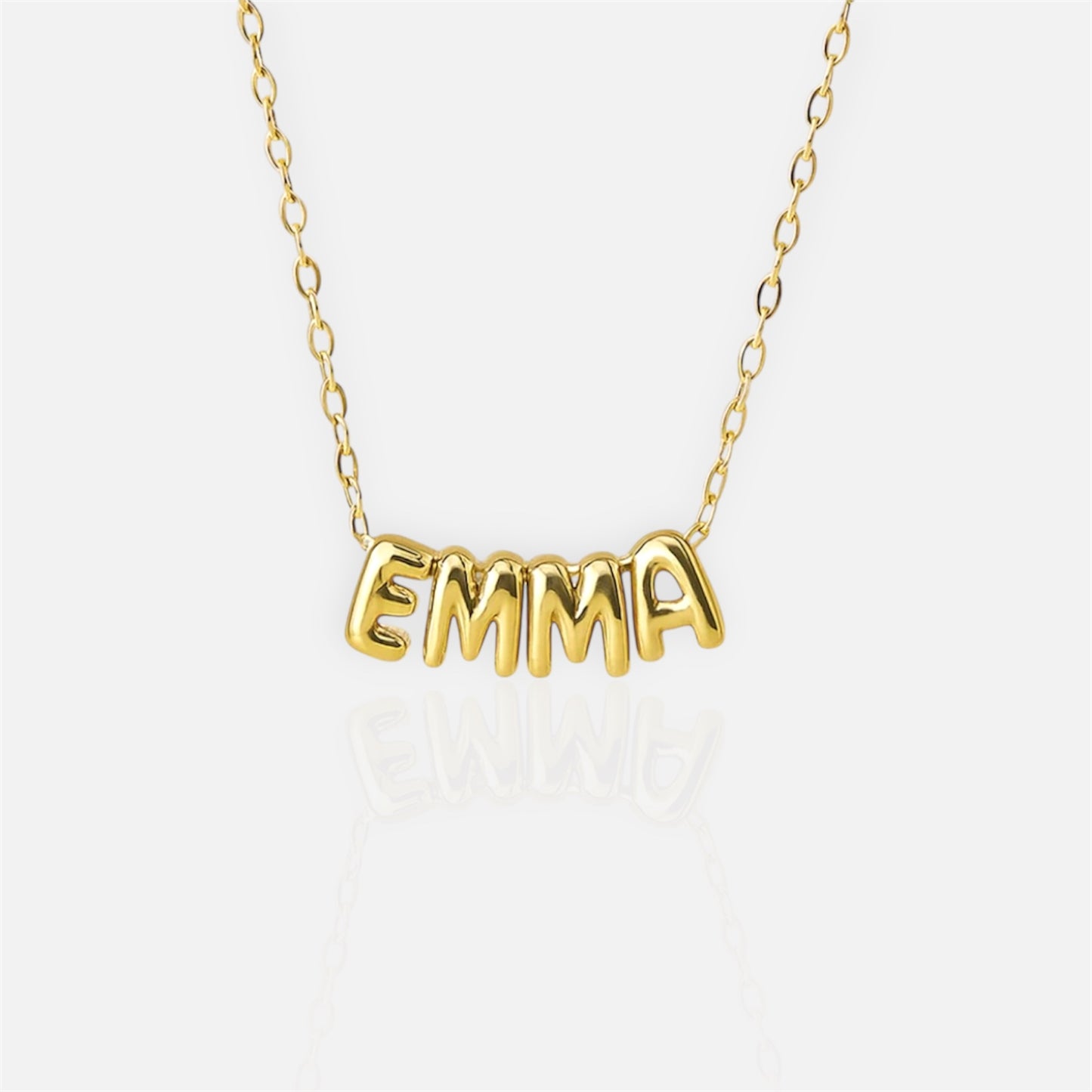 Mini Bubble Letter Necklace