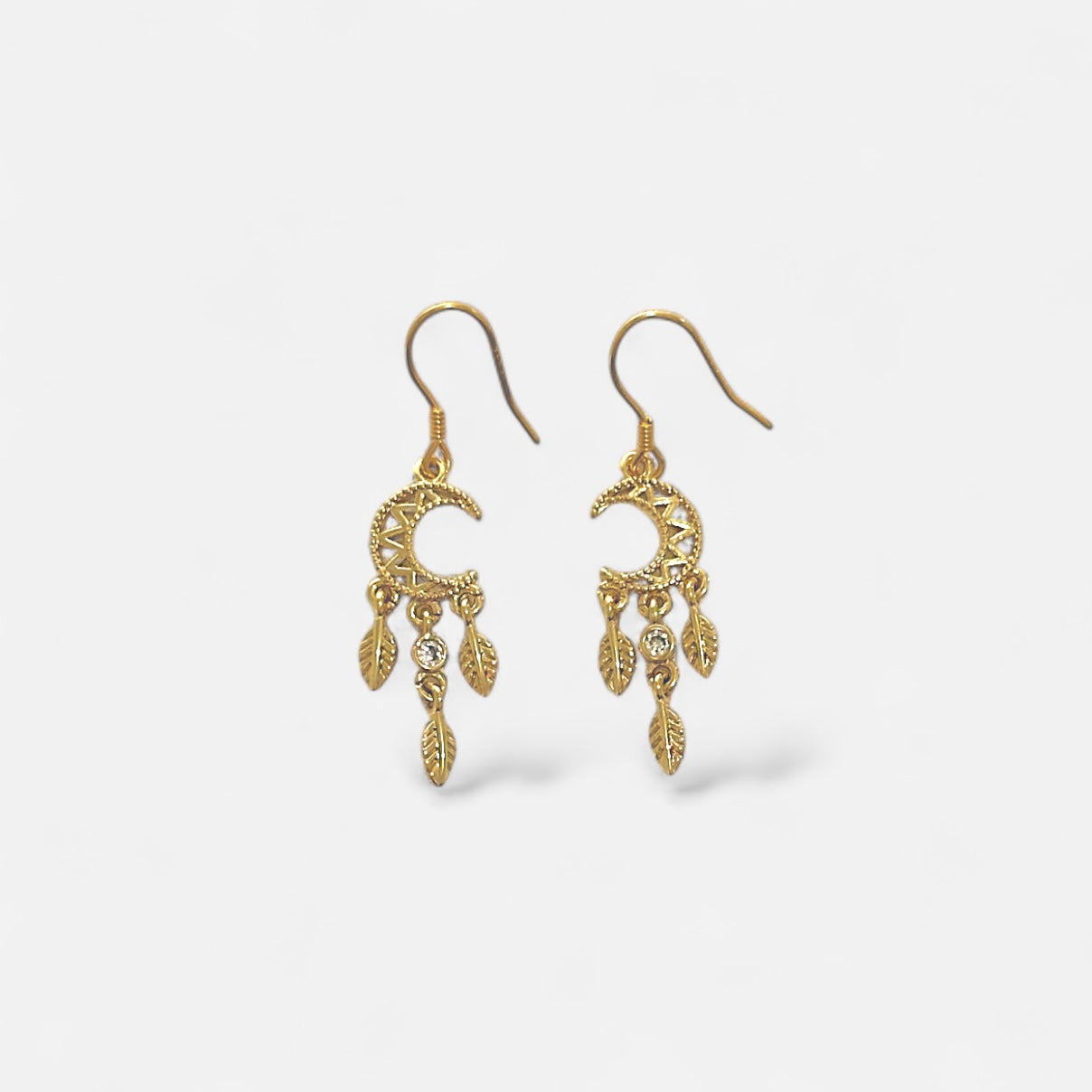 LUNA Moon Drop Earrings 