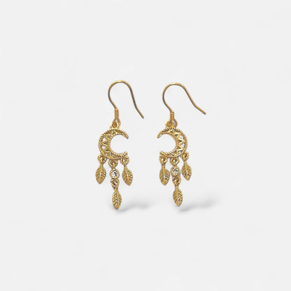 LUNA Moon Drop Earrings 