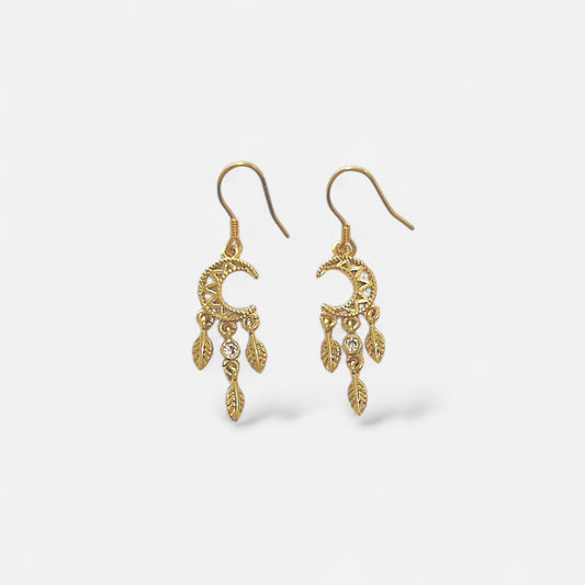 LUNA 月亮垂墜耳環