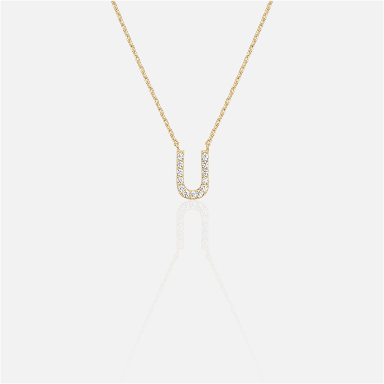 閃石單字母項鍊