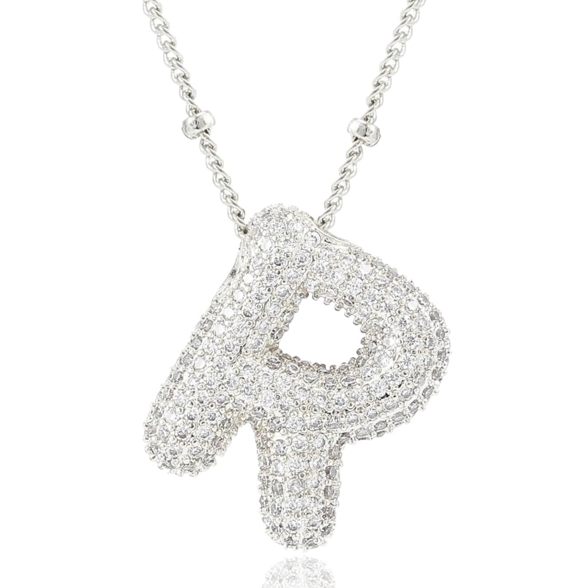 閃石泡泡字母項鍊