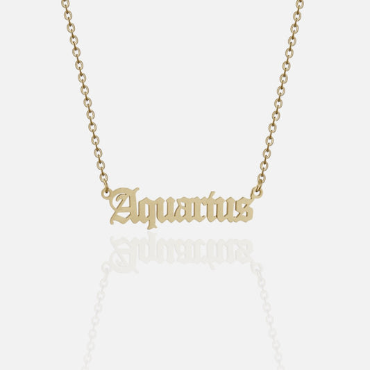 古典英文星座項鍊