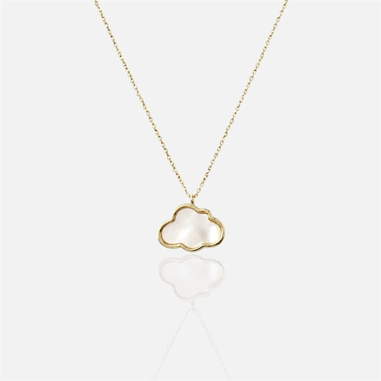 CLOUD Mother-of-Pearl Pendant Necklace