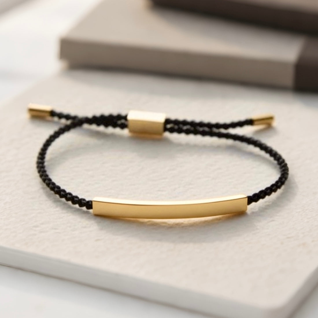 刻字條形編繩手鍊