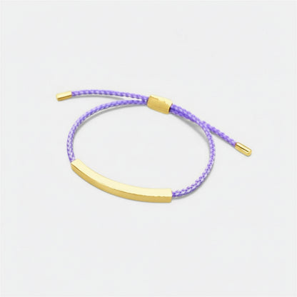 刻字條形編繩手鍊