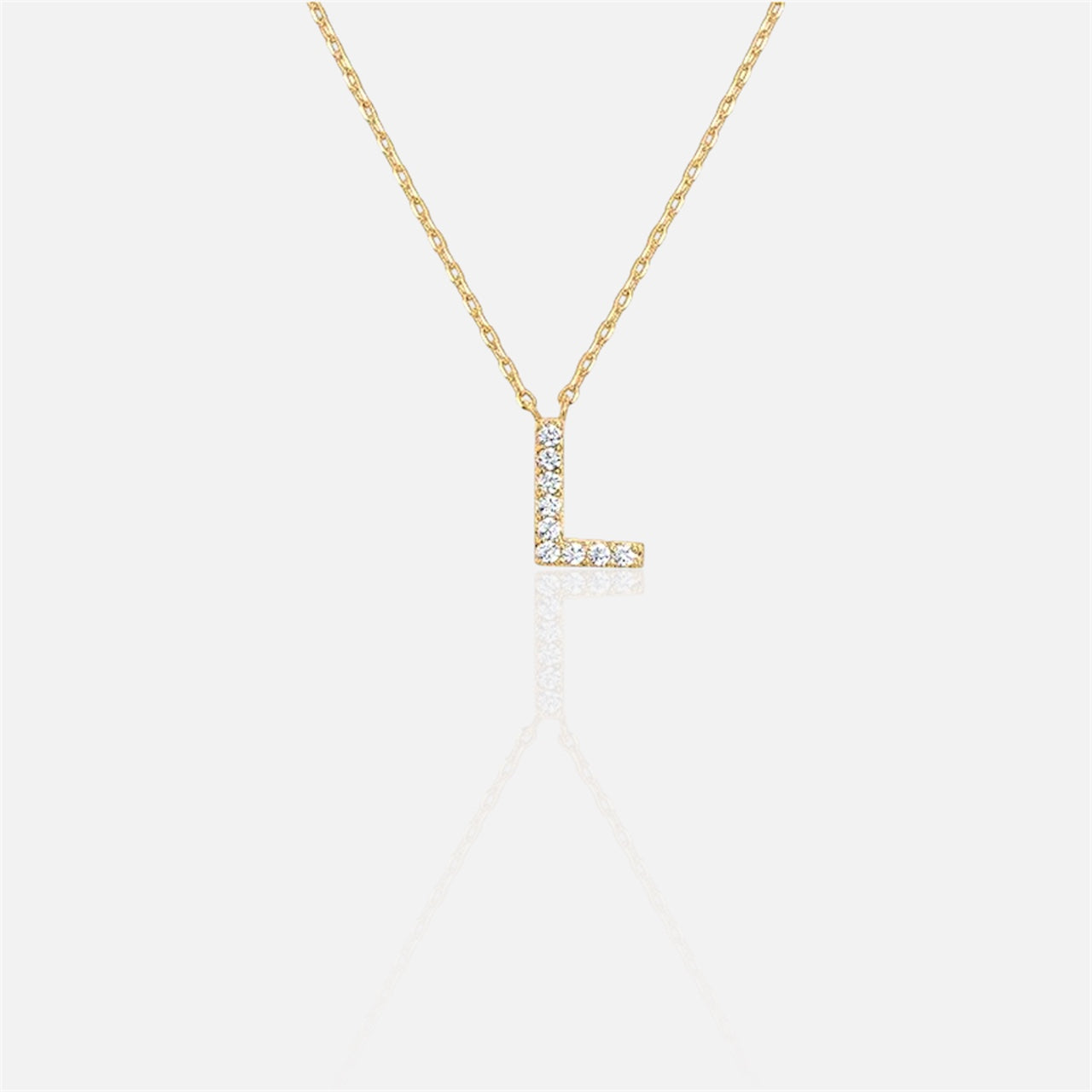 閃石單字母項鍊