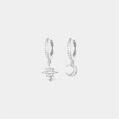 SELENE Star & Moon Huggie Earrings