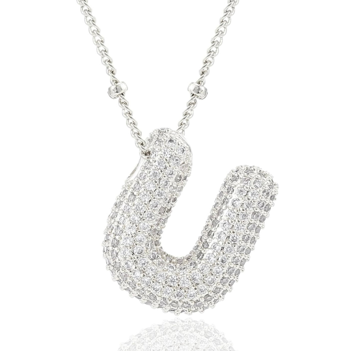 閃石泡泡字母項鍊