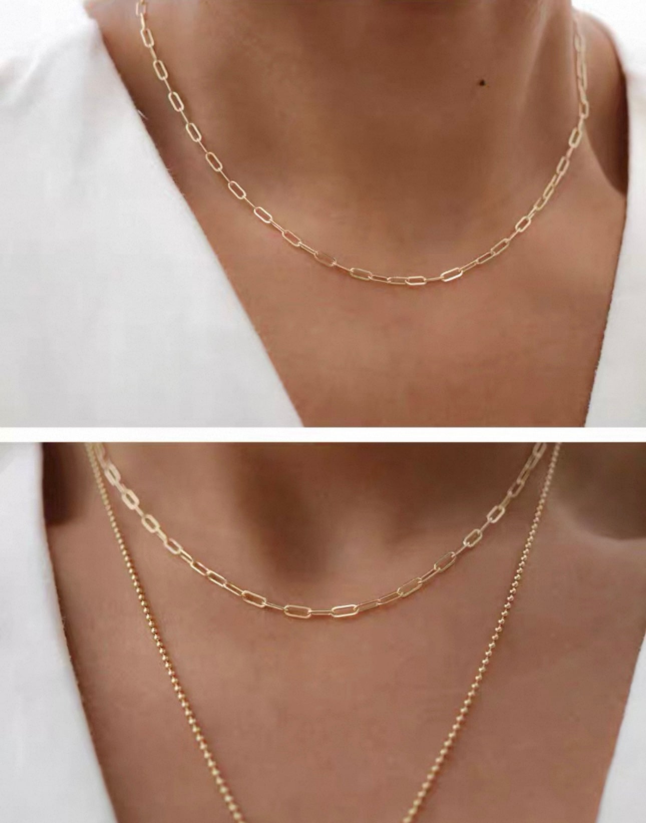 ÈVE Paperclip Chain Necklace