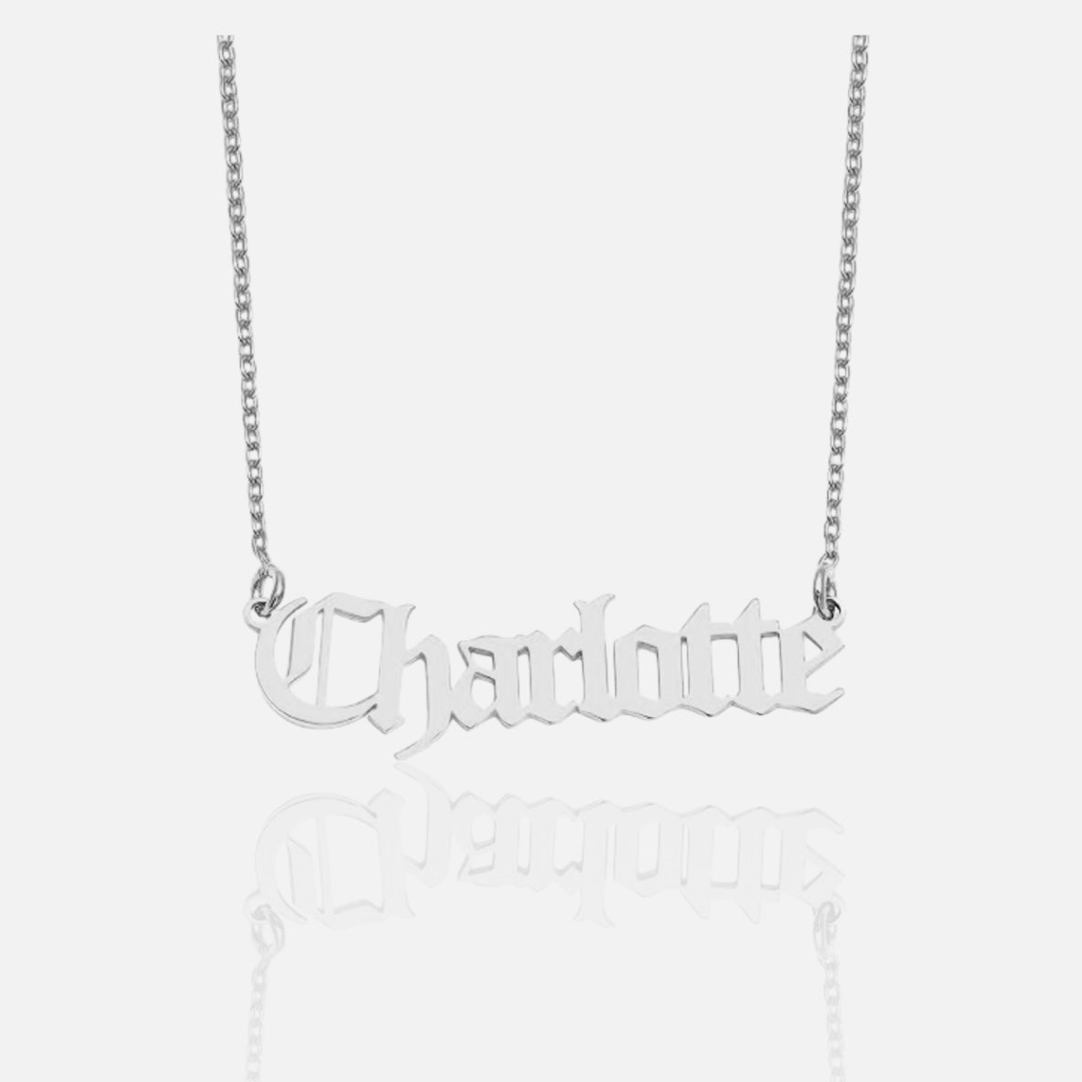 復古哥德風名字項鍊