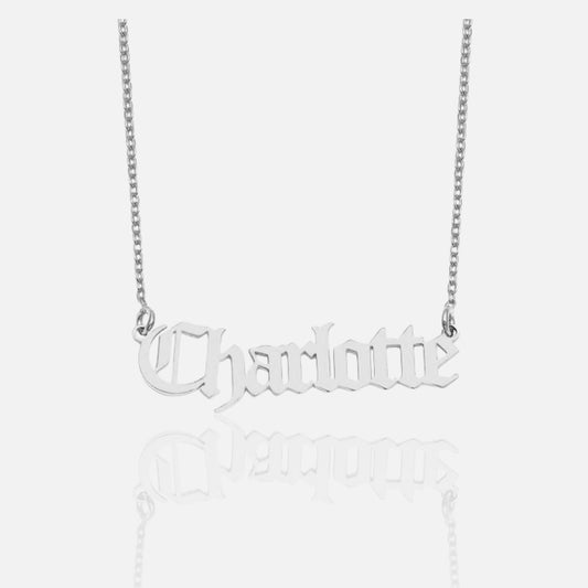 復古哥德風名字項鍊