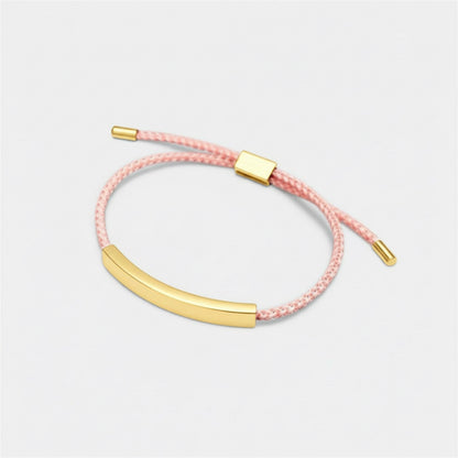 刻字條形編繩手鍊