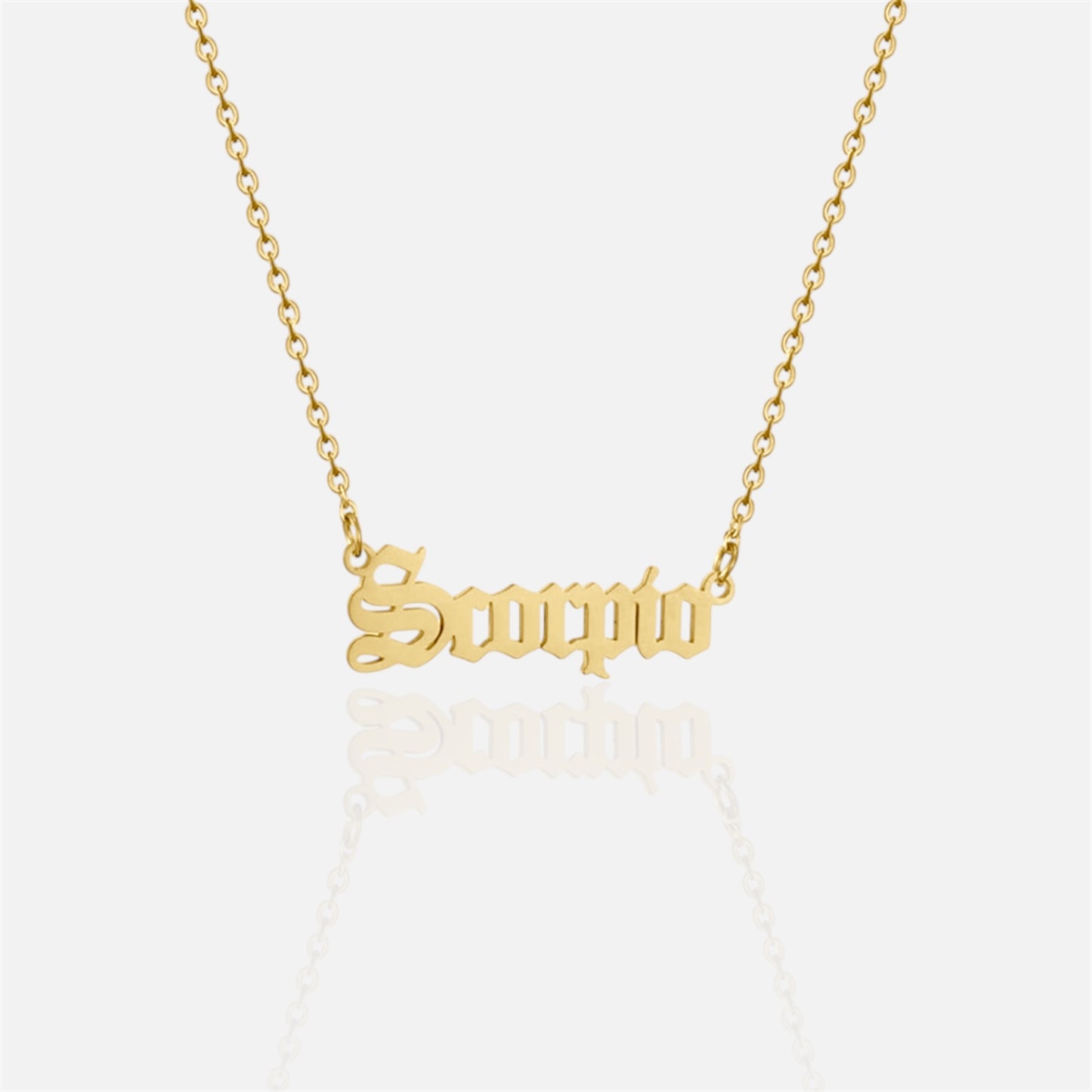 復古哥德風星座項鍊