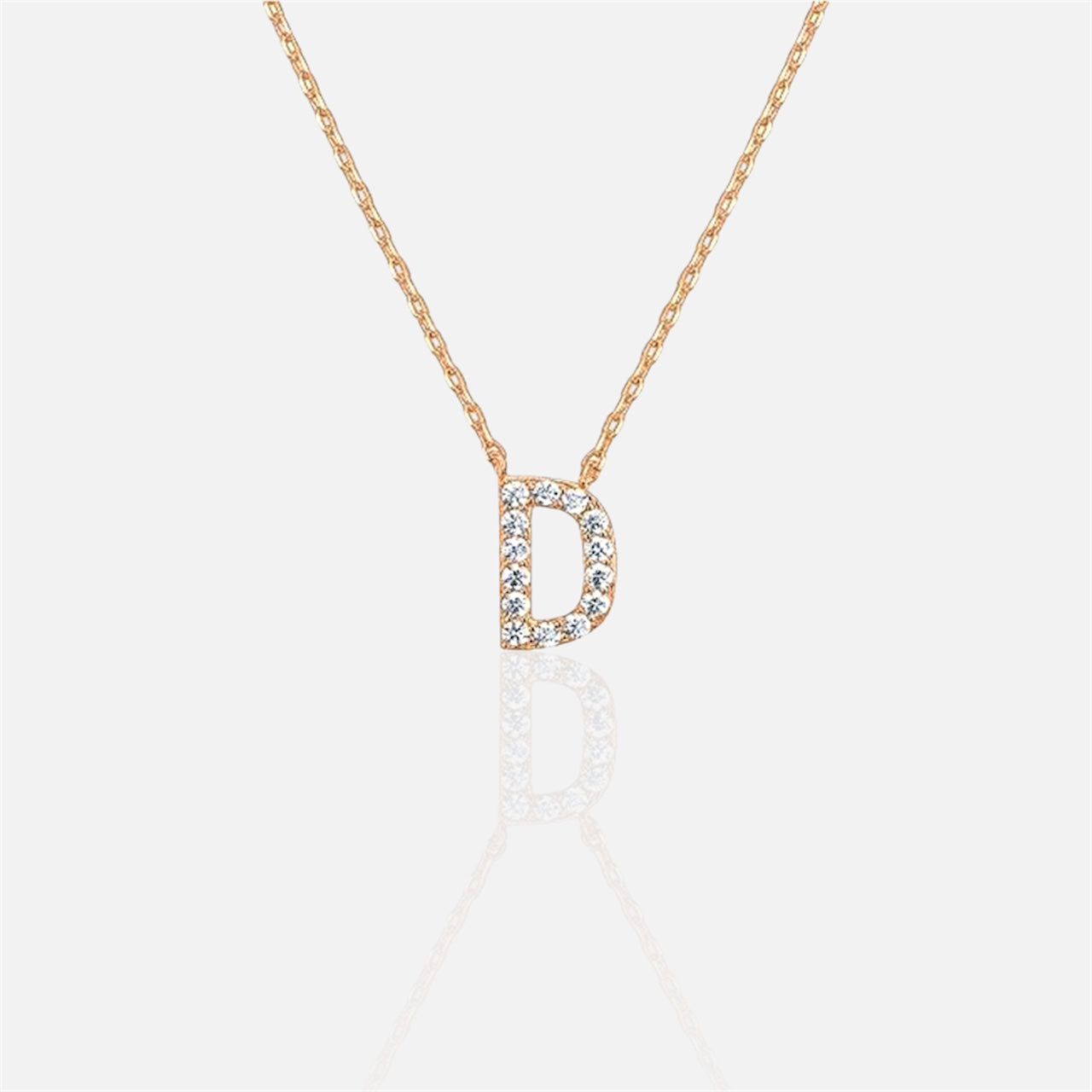 閃石單字母項鍊