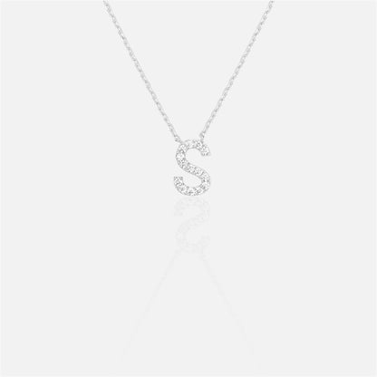 閃石單字母項鍊