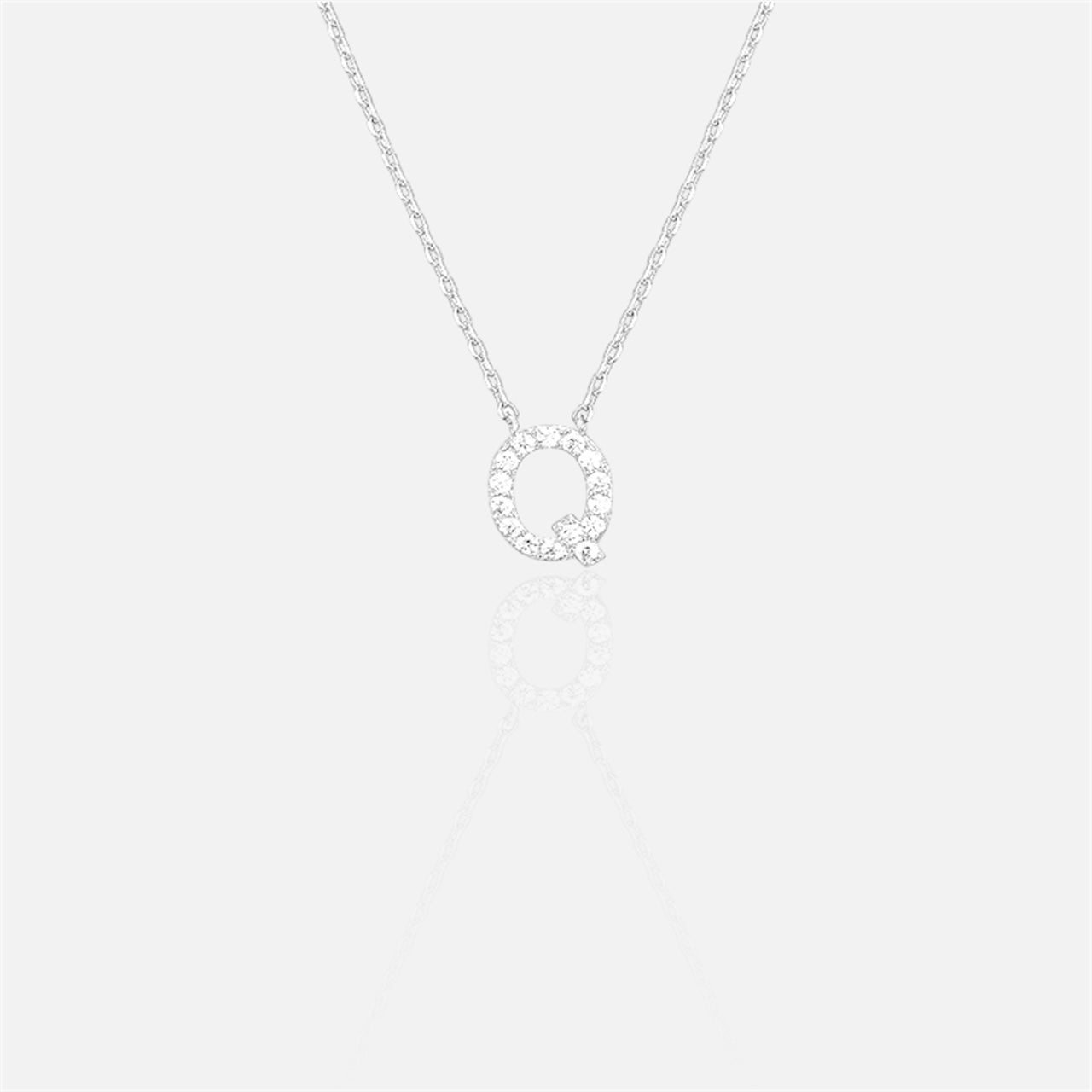 閃石單字母項鍊