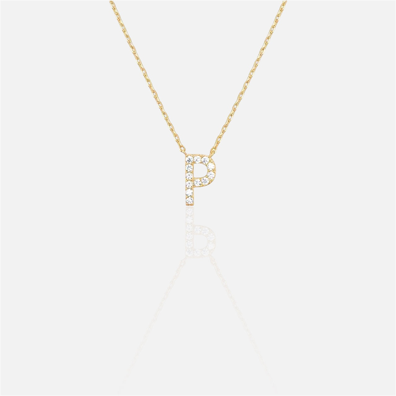 閃石單字母項鍊