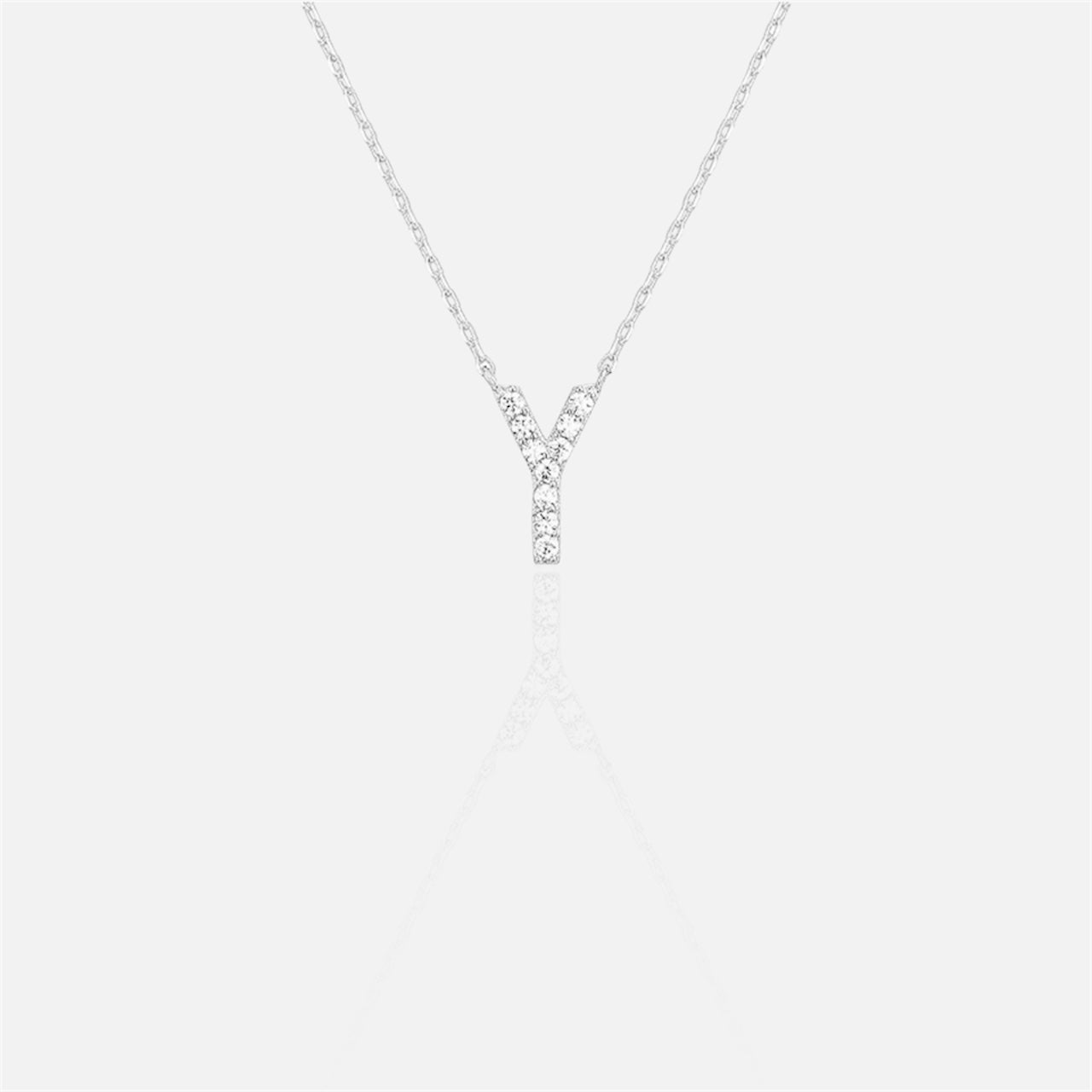 閃石單字母項鍊