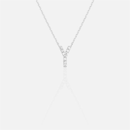 閃石單字母項鍊