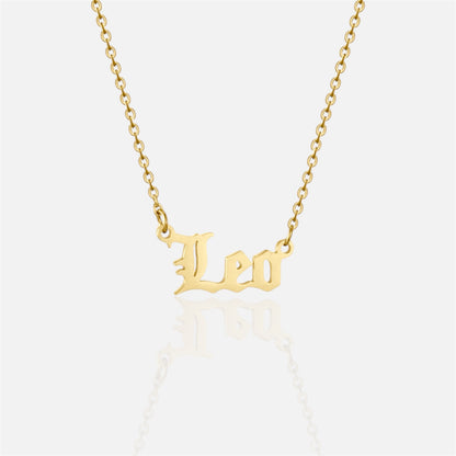 復古哥德風星座項鍊