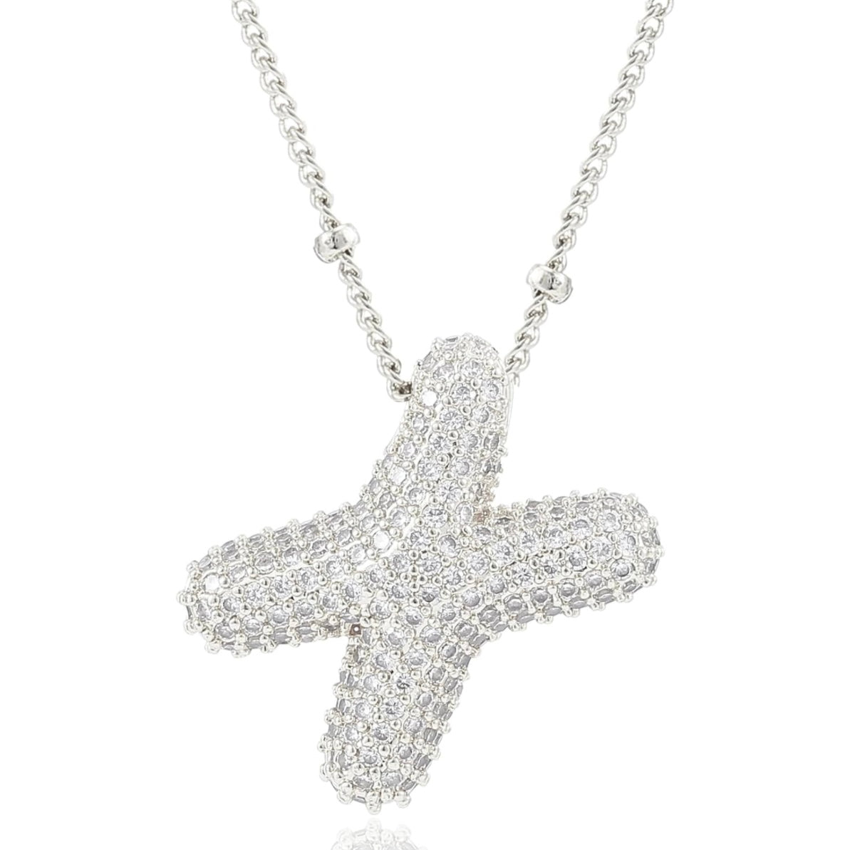 閃石泡泡字母項鍊