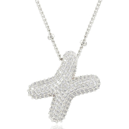 閃石泡泡字母項鍊