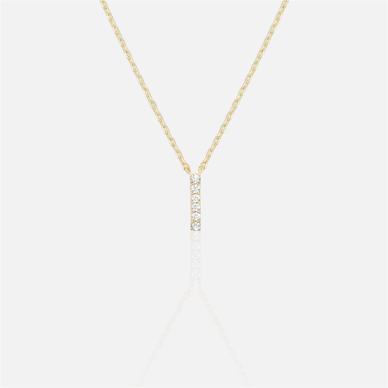 閃石單字母項鍊