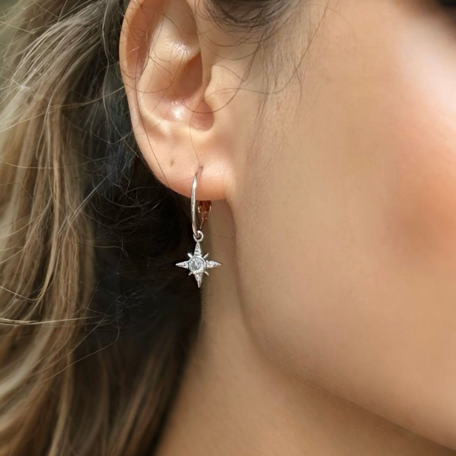 NOVA Star Hoop Earrings