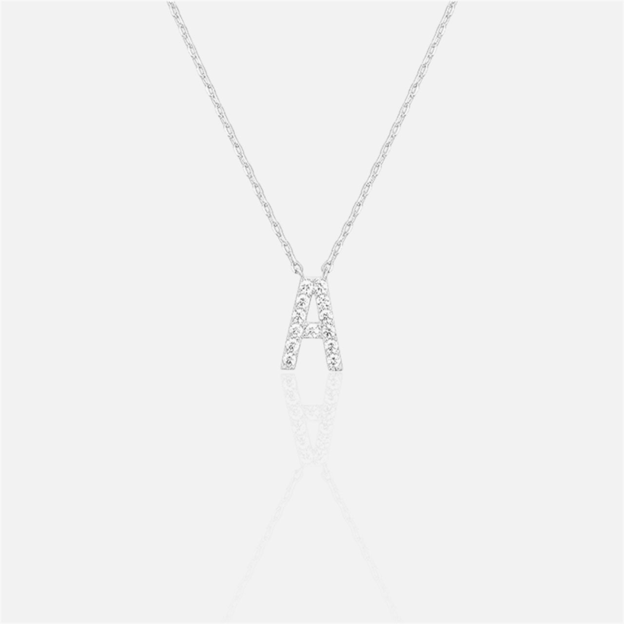 閃石單字母項鍊