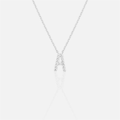 閃石單字母項鍊