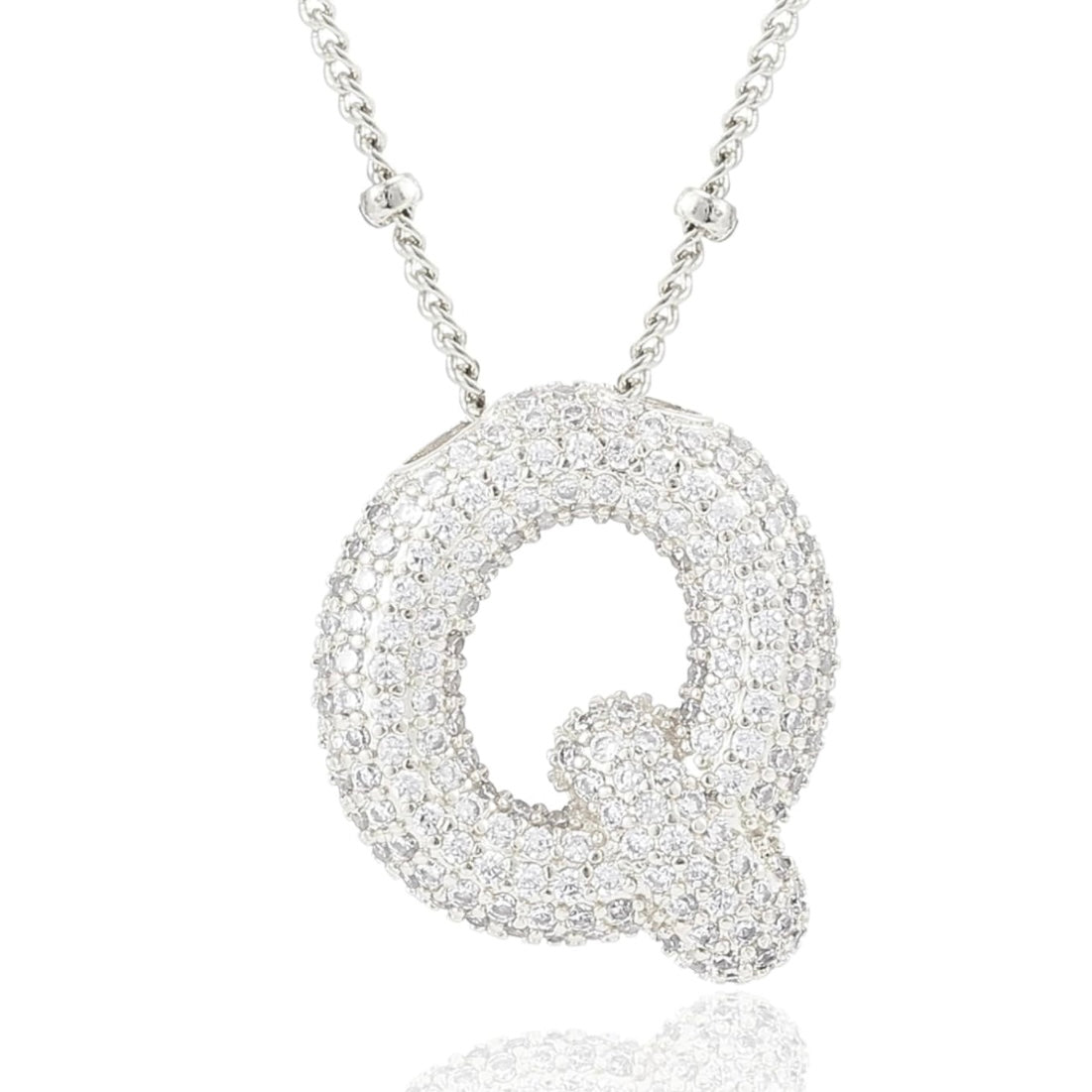 閃石泡泡字母項鍊