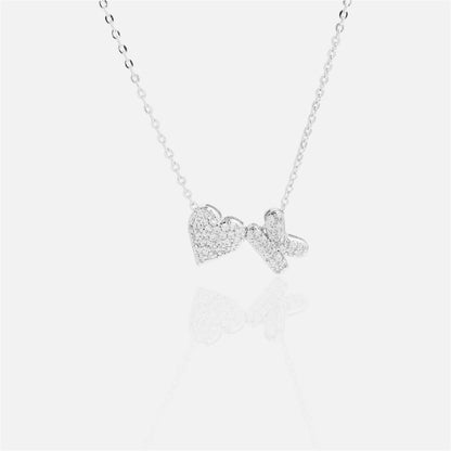 雙面愛心字母項鍊