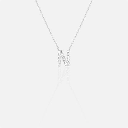 閃石單字母項鍊