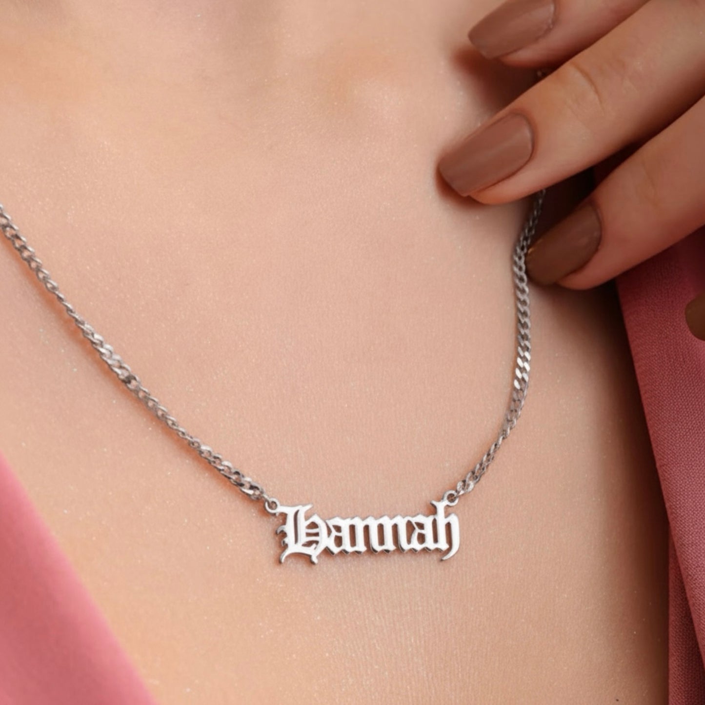 復古哥德風名字項鍊