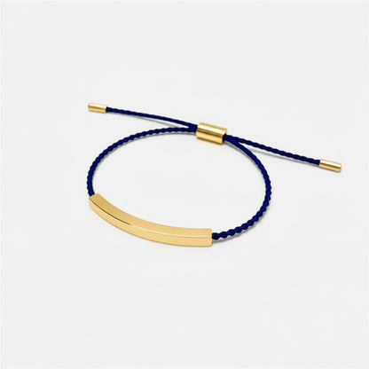 刻字條形編繩手鍊