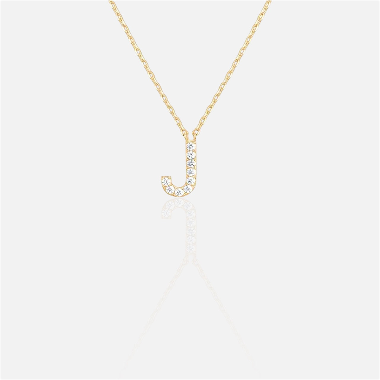 閃石單字母項鍊