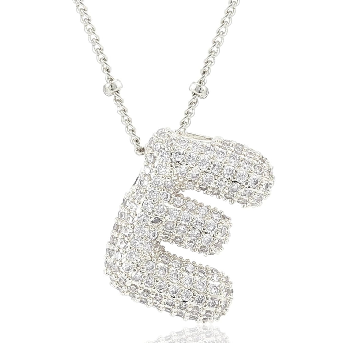 閃石泡泡字母項鍊