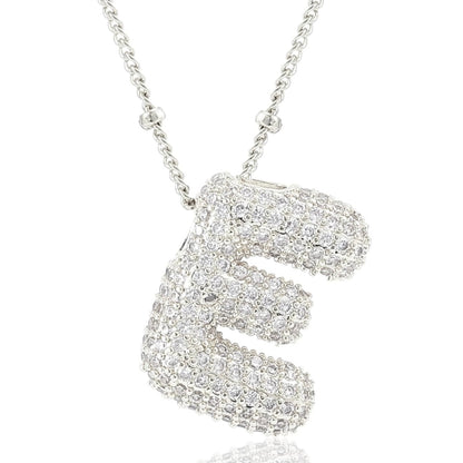 閃石泡泡字母項鍊