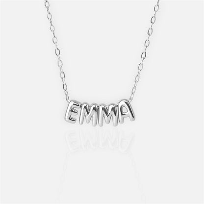 Mini Bubble Letter Necklace
