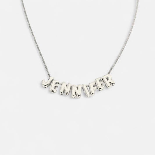 迷你泡泡字母項鍊