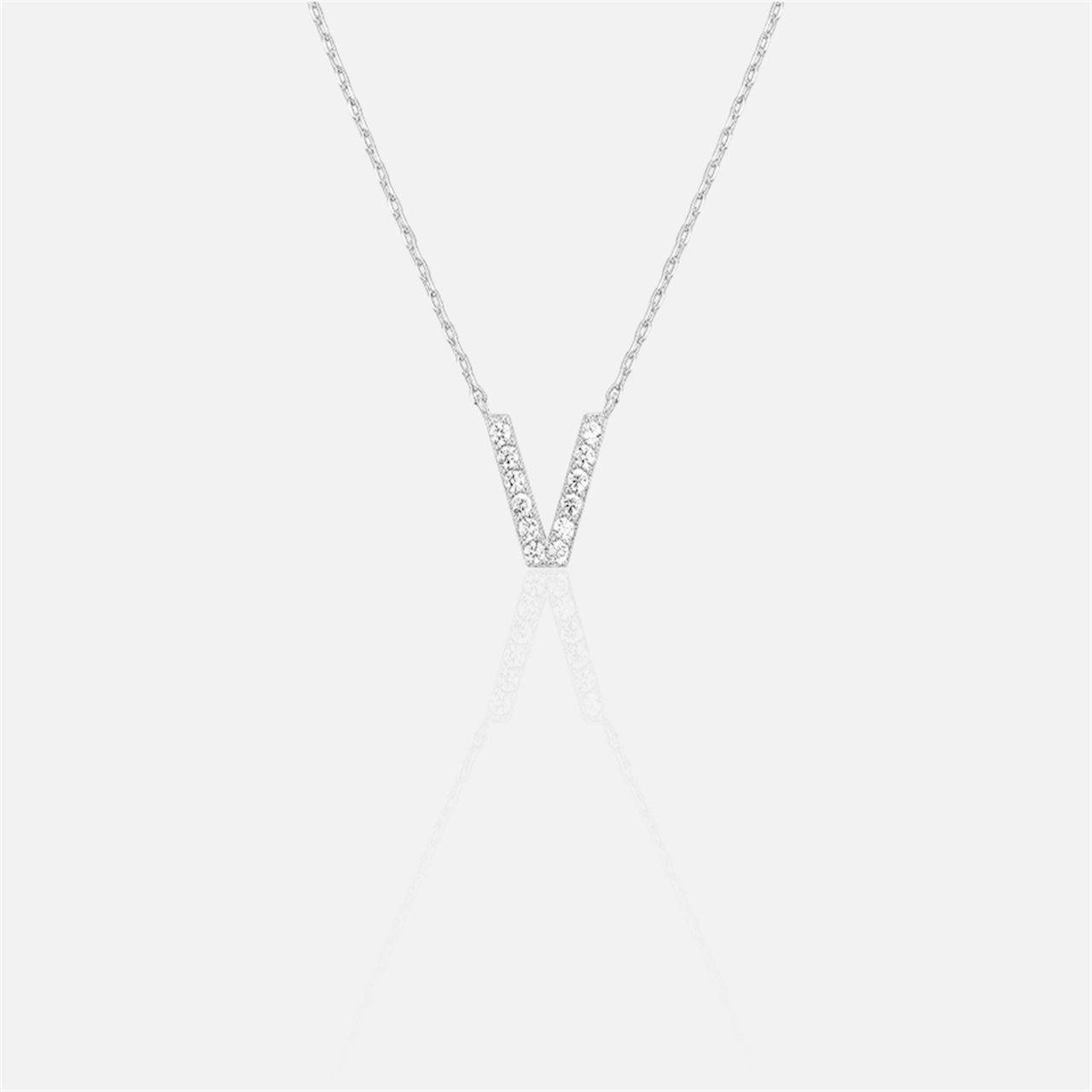 閃石單字母項鍊