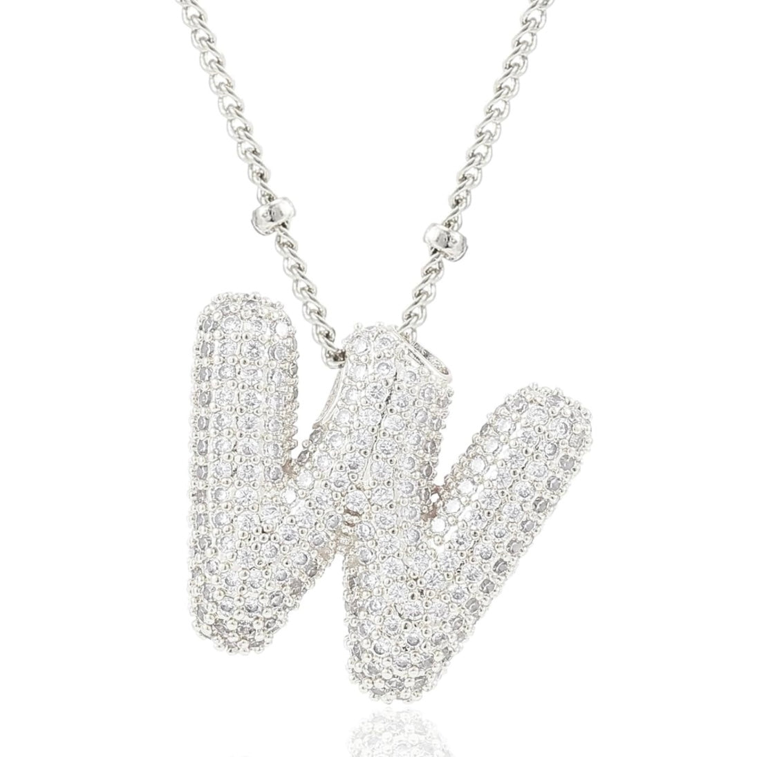 閃石泡泡字母項鍊