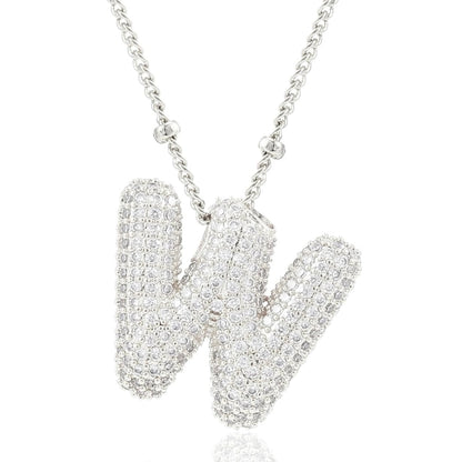 閃石泡泡字母項鍊