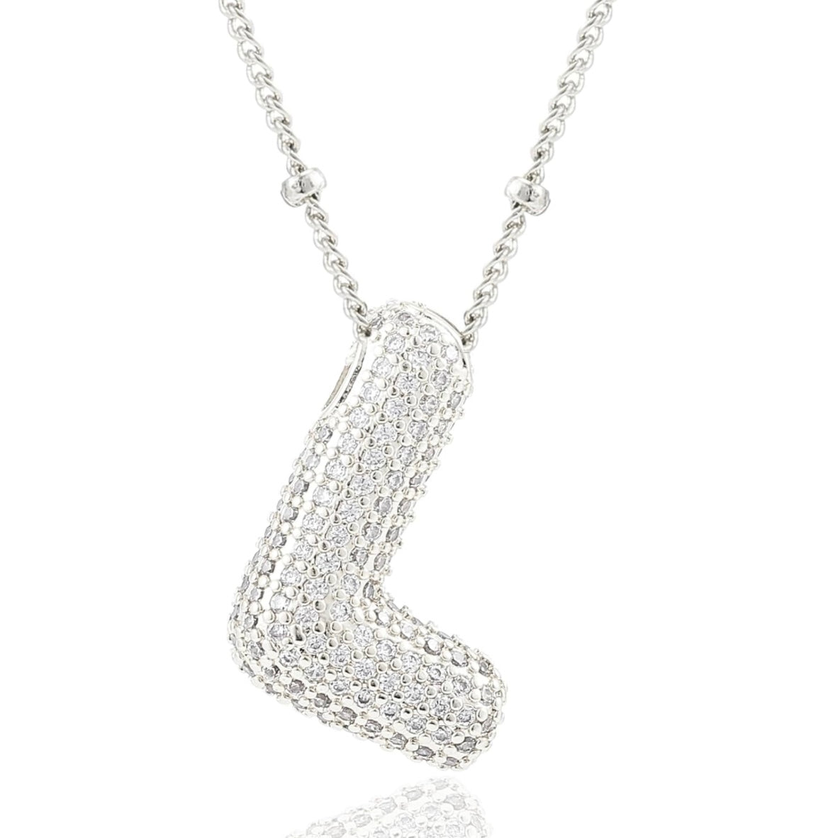 閃石泡泡字母項鍊