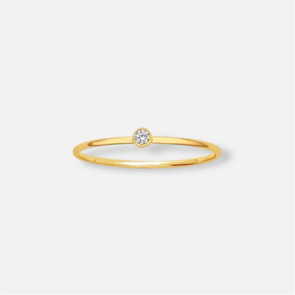 ZOË Gold Filled Solitaire Ring