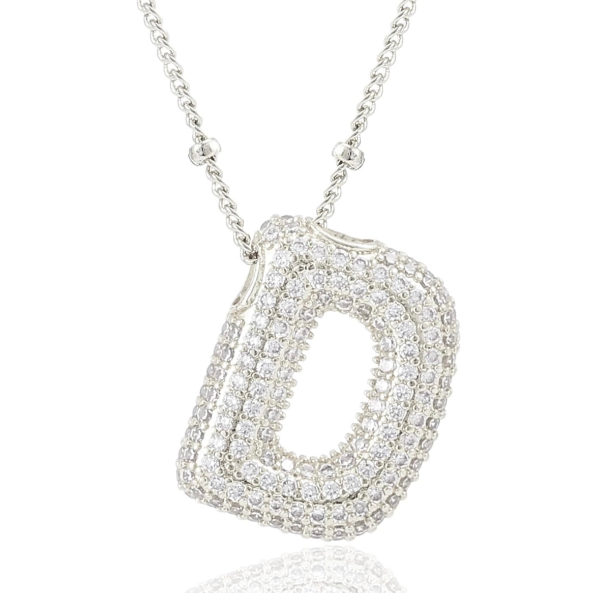 閃石泡泡字母項鍊